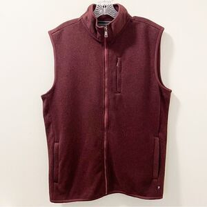 Chaps Fleece Mockneck Vest - Size Medium